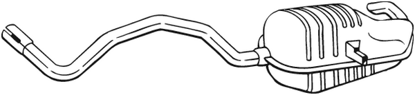 Rear Muffler Renault MEGANE II · Renault SCÉNIC II · Renault MEGANE II Coupé-Cabriolet