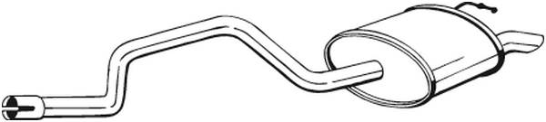 Rear Muffler Ford MONDEO III Saloon · Ford MONDEO III