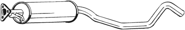 Centre Muffler Opel CALIBRA A · Opel VECTRA A · Opel VECTRA A Hatchback