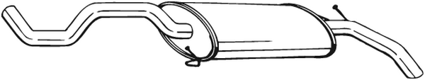 Rear Muffler Vw POLO III CLASSIC · Vw POLO Variant · Vw POLO Van Estate Van