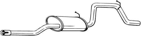 Rear Muffler Opel AGILA · Vauxhall AGILA Mk I