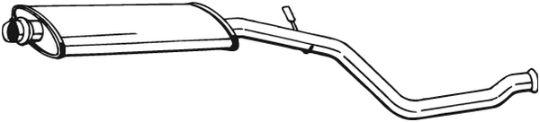 Centre Muffler Peugeot 206 Hatchback