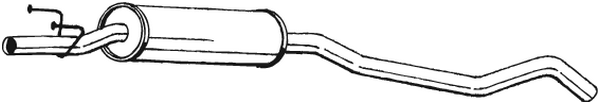 Centre Muffler Opel CORSA B · Vauxhall CORSA Mk I