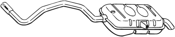 Rear Muffler Renault GRAND SCÉNIC II