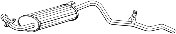 Rear Muffler Mitsubishi PAJERO I · Mitsubishi PAJERO I Canvas Top