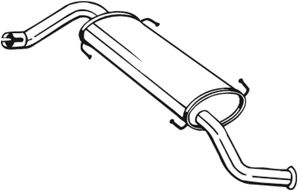 Rear Muffler Citroën JUMPER II Bus · Citroën JUMPER II Van · Fiat DUCATO Bus