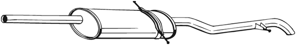 Rear Muffler Mercedes-Benz A-CLASS