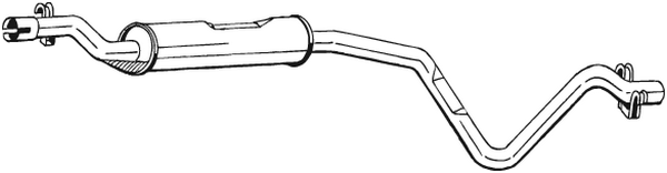 Centre Muffler Vw JETTA I · Vw SCIROCCO · Vw GOLF I Cabriolet