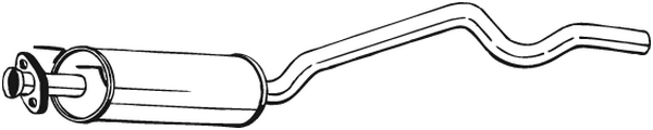 Centre Muffler Opel ASTRA F Saloon · Opel ASTRA F Convertible · Opel ASTRA F Hatchback