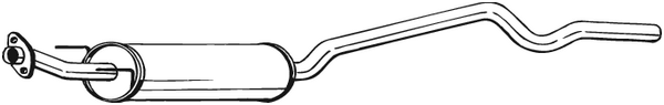 Centre Muffler Opel ASTRA F Saloon · Opel ASTRA F Hatchback · Vauxhall ASTRA Mk III Hatchback