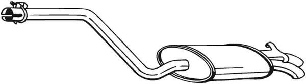 Rear Muffler Mercedes-Benz 190