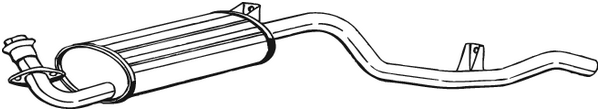 Rear Muffler Mitsubishi PAJERO I · Mitsubishi PAJERO I Canvas Top