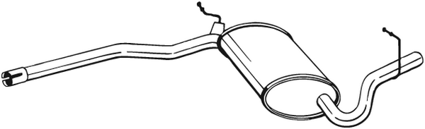 Centre Muffler Audi A4 B6 · Audi A4 B6 Avant