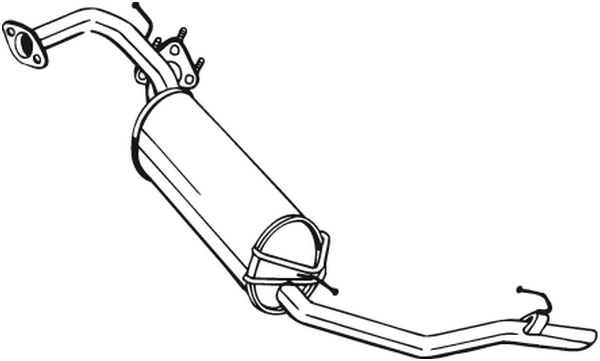 Rear Muffler Honda CIVIC VIII Hatchback