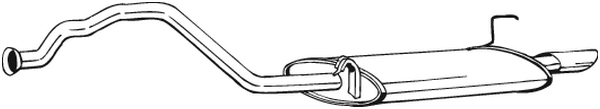 Rear Muffler Audi 80 B4 Saloon · Audi 80 B4 Avant