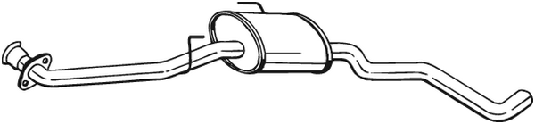 Centre Muffler Opel OMEGA B · Vauxhall OMEGA Saloon