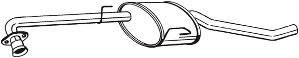 Centre Muffler Opel OMEGA B · Vauxhall OMEGA Saloon