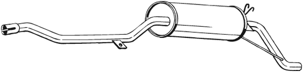 Rear Muffler Citroën C15 Box Body/MPV · Citroën C15 Estate