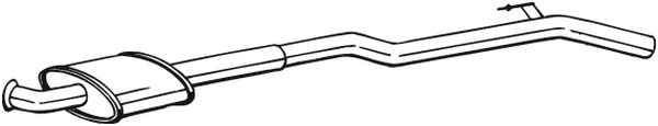 Centre Muffler Renault CLIO II