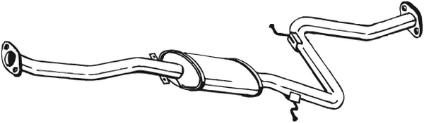 Centre Muffler Mazda 323 F IV · Mazda 323 S IV