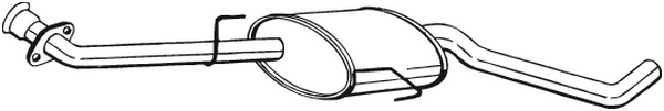 Centre Muffler Opel OMEGA B · Vauxhall OMEGA Saloon