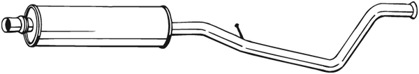 Centre Muffler Citroën C4 Coupe · Citroën C4 I · Peugeot 307