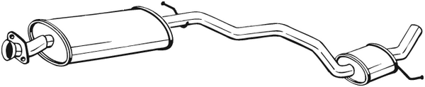 Centre Muffler Alfa Romeo 147