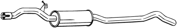 Centre Muffler Audi A4 B8 · Audi A4 B8 Avant
