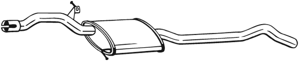 Centre Muffler Audi A4 B8 · Audi A4 B8 Avant