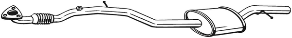 Centre Muffler Opel AGILA · Vauxhall AGILA Mk I