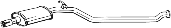 Centre Muffler Peugeot 206 Hatchback