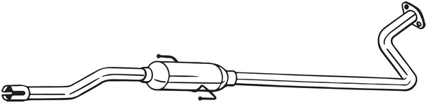 Centre Muffler Citroën C1 II · Peugeot 108 · Toyota AYGO