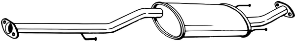 Centre Muffler Toyota HILUX VII Pickup