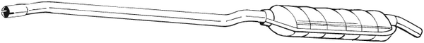 Centre Muffler Fiat 128 Coupe