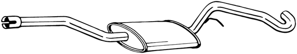 Centre Muffler Ford KUGA II · Ford KUGA II VAN