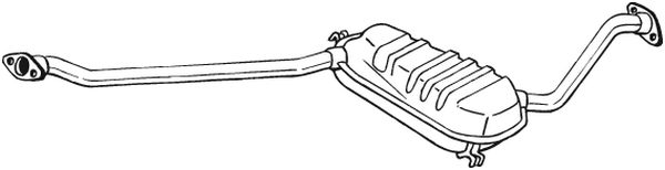 Centre Muffler Saab 9000 Hatchback · Saab 9000