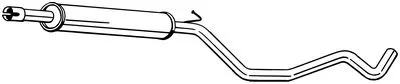 Centre Muffler Audi A3 Sportback · Audi A3 Limousine · Seat LEON