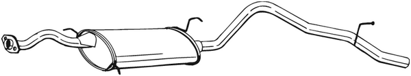 Rear Muffler Daihatsu FEROZA Soft Top · Daihatsu FEROZA Hard Top