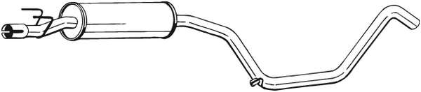 Centre Muffler Opel COMBO Box Body/MPV · Opel CORSA B Estate · Vauxhall COMBO Mk I