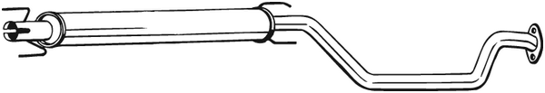 Centre Muffler Opel ZAFIRA A MPV · Vauxhall ZAFIRA A