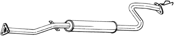 Centre Muffler Honda CRX III