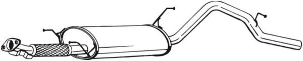 Rear Muffler Daihatsu TERIOS