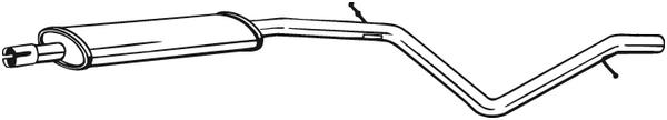 Centre Muffler Renault LOGAN I Estate · Dacia LOGAN MCV