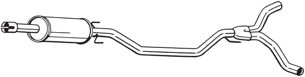 Centre Muffler Opel VECTRA C · Opel VECTRA C GTS · Vauxhall VECTRA Mk II