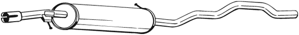 Centre Muffler Ford GALAXY I · Ford GALAXY MK I VAN · Seat ALHAMBRA