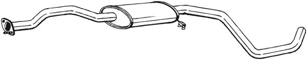 Centre Muffler Ford ESCORT V · Ford ESCORT V Turnier · Ford ESCORT V Saloon