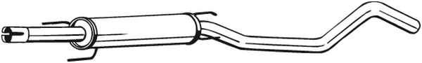 Centre Muffler Opel MERIVA A MPV · Vauxhall MERIVA A