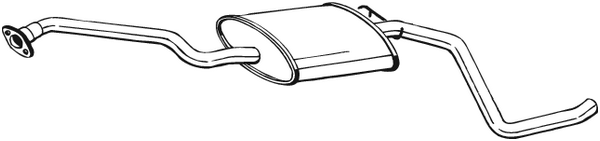 Centre Muffler Ford ESCORT V · Ford ESCORT V Turnier · Ford ESCORT V Saloon