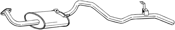 Rear Muffler Toyota LAND CRUISER
