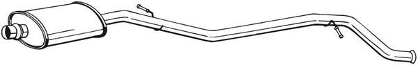 Centre Muffler Peugeot 406 · Peugeot 406 Break